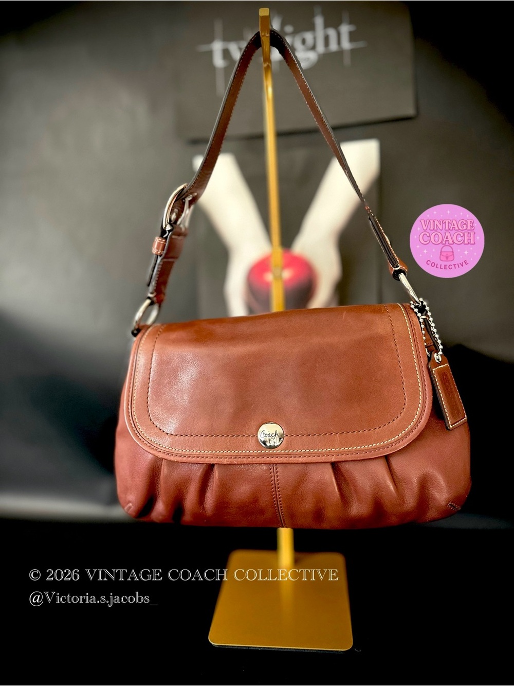 Coach choco large flap soho